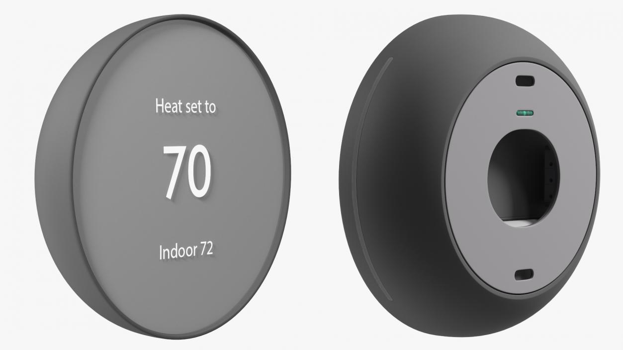 3D Wall Thermostat Google Nest Black model