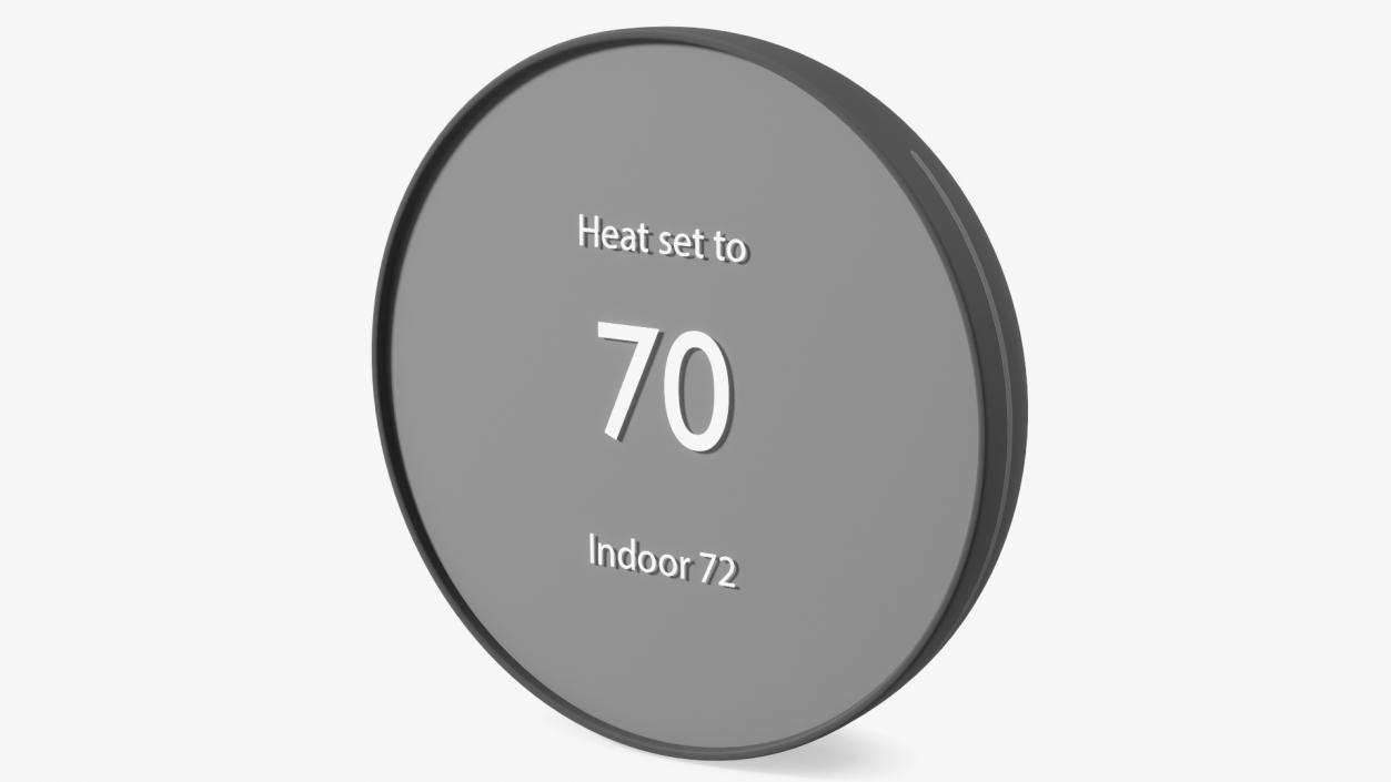 3D Wall Thermostat Google Nest Black model