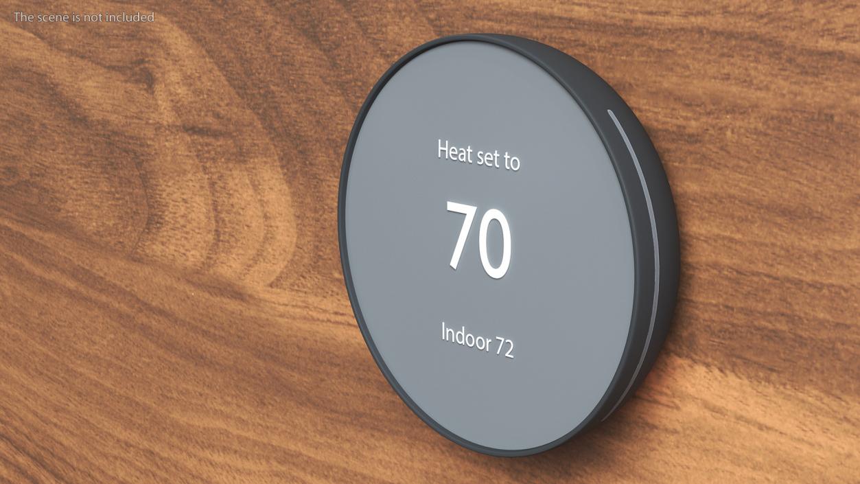 3D Wall Thermostat Google Nest Black model