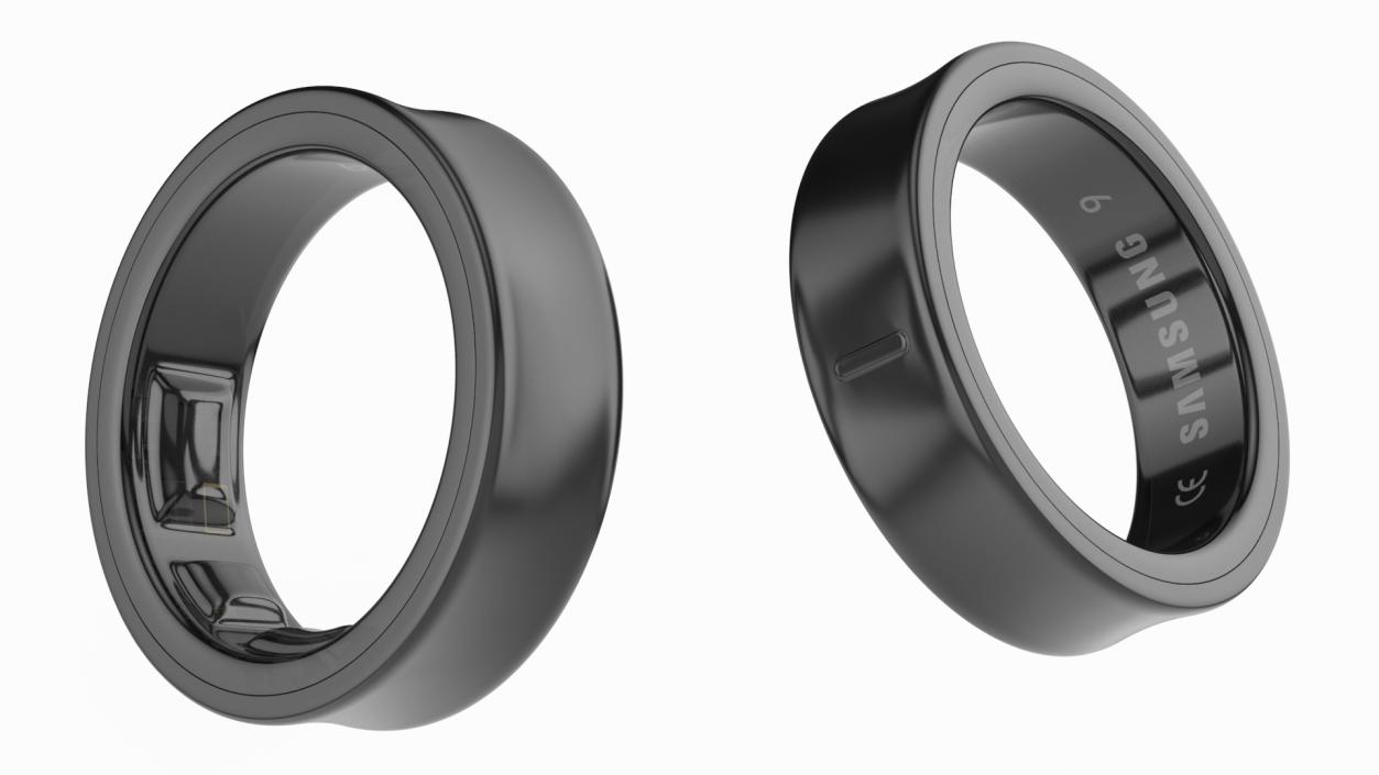 Samsung Galaxy Ring Titanium Black 3D model