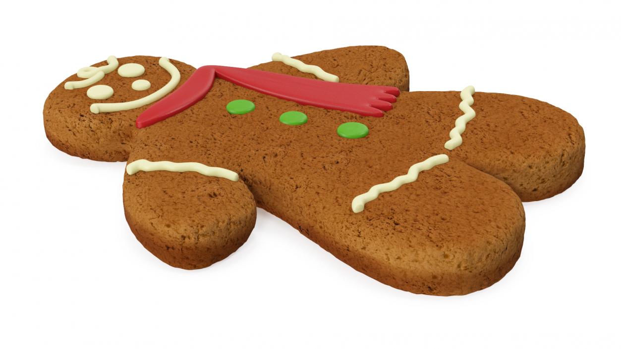 Gingerbread Men Cookie 3D