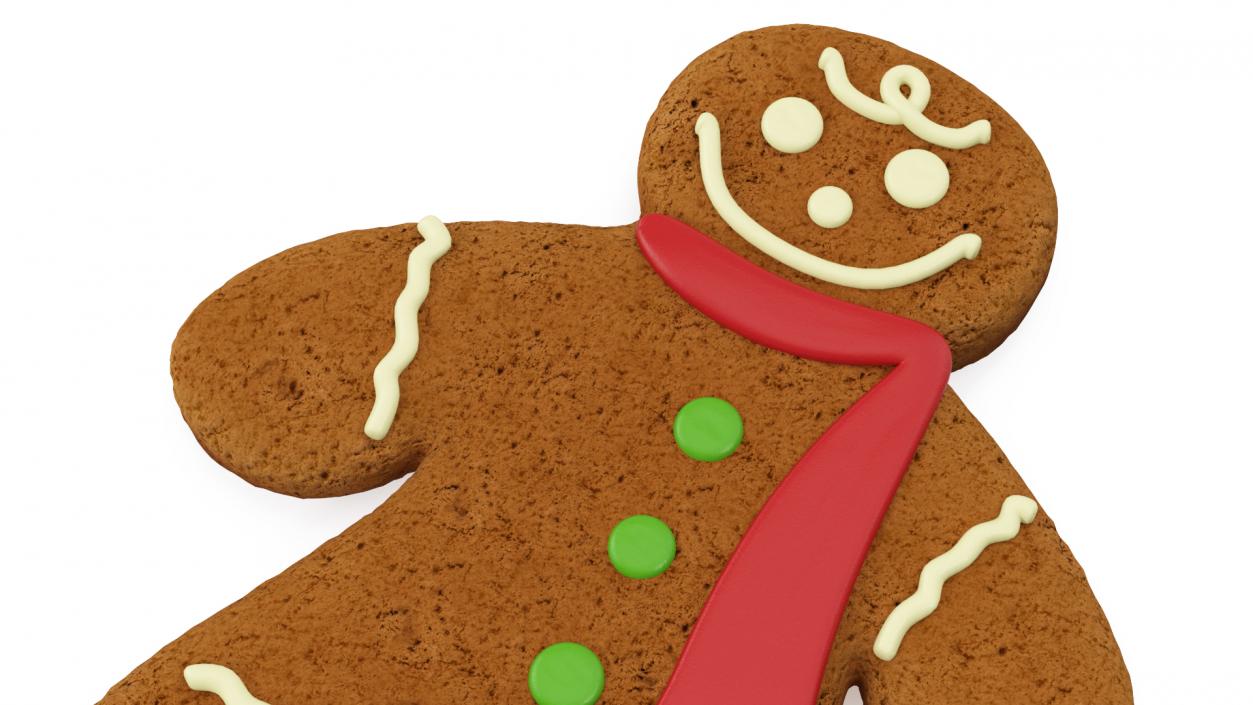 Gingerbread Men Cookie 3D