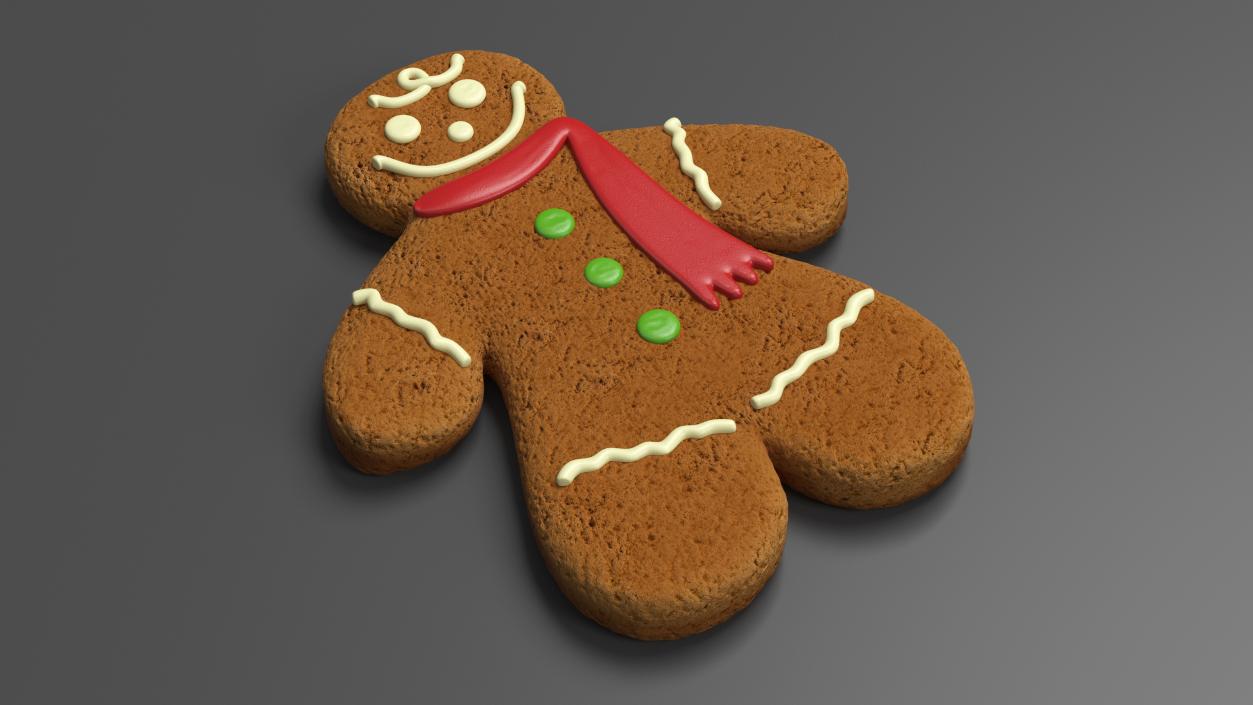 Gingerbread Men Cookie 3D