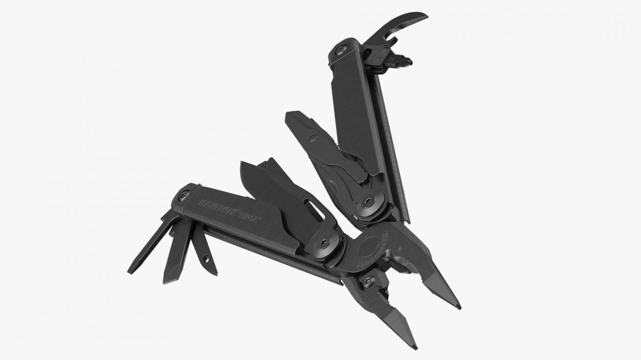 Leatherman Surge Multitool Black Open 3D