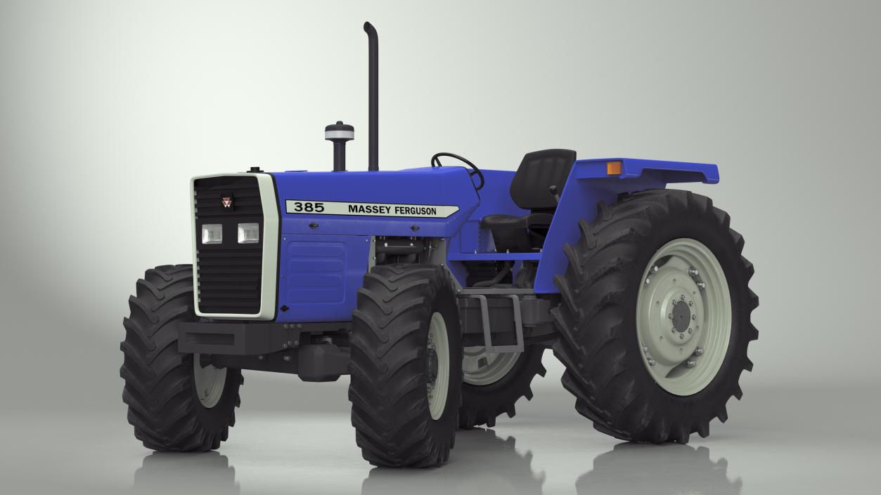 3D Massey Ferguson 385 Tractor Rigged for Maya model