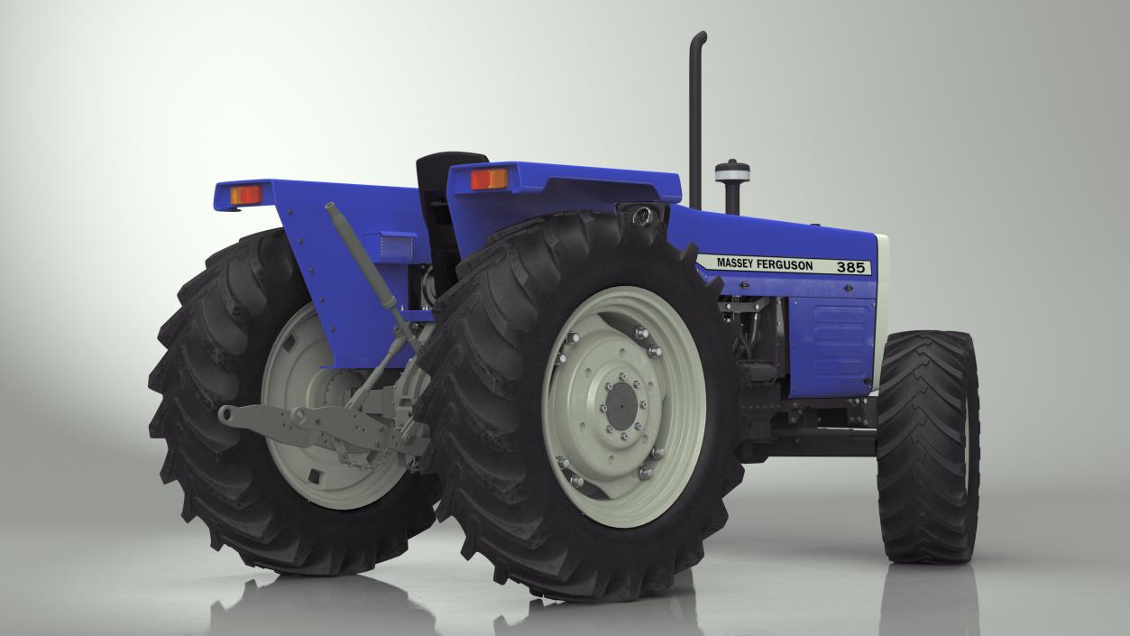 3D Massey Ferguson 385 Tractor Rigged for Maya model