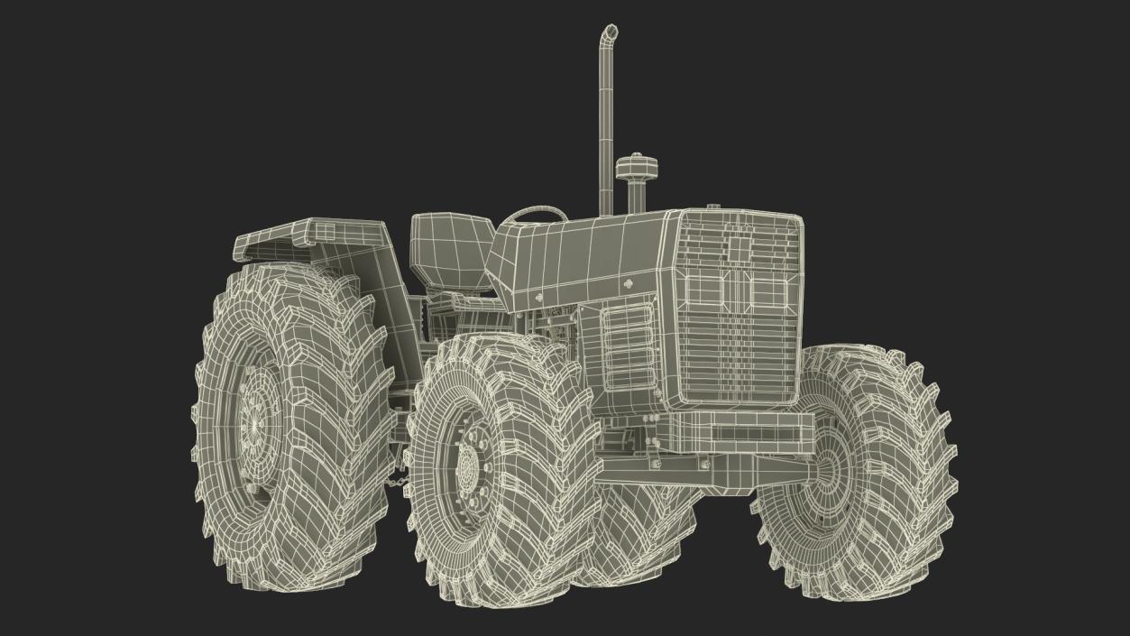 3D Massey Ferguson 385 Tractor Rigged for Maya model