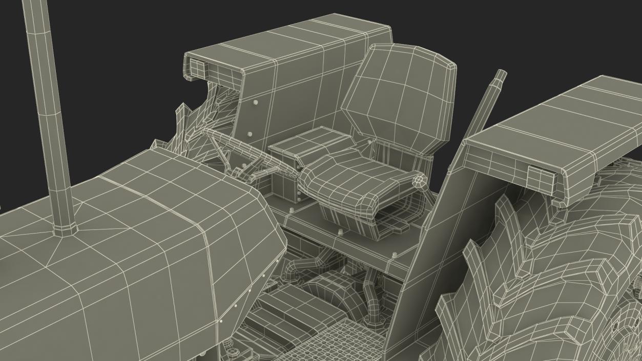 3D Massey Ferguson 385 Tractor Rigged for Maya model