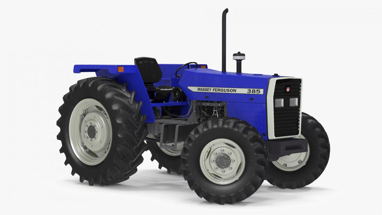 3D Massey Ferguson 385 Tractor Rigged for Maya model