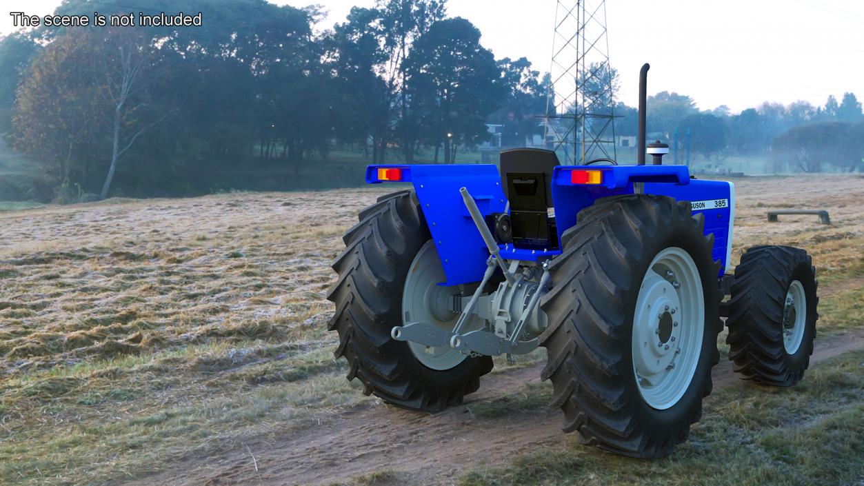 3D Massey Ferguson 385 Tractor Rigged for Maya model