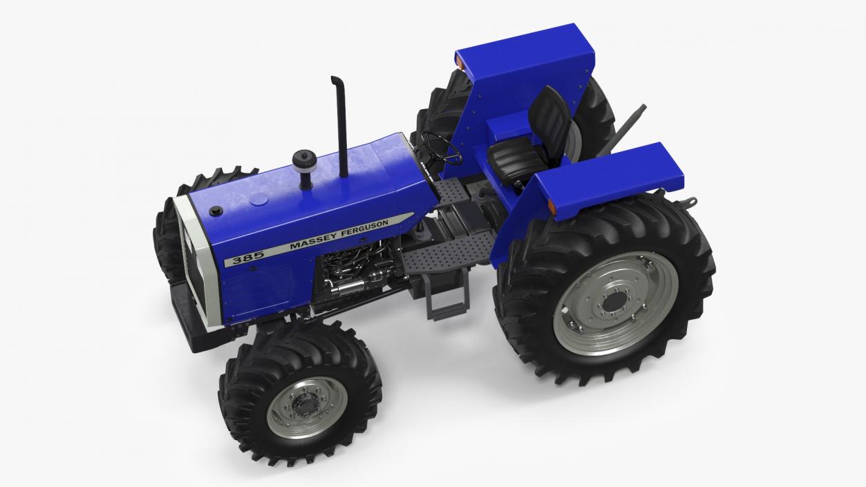 3D Massey Ferguson 385 Tractor Rigged for Maya model