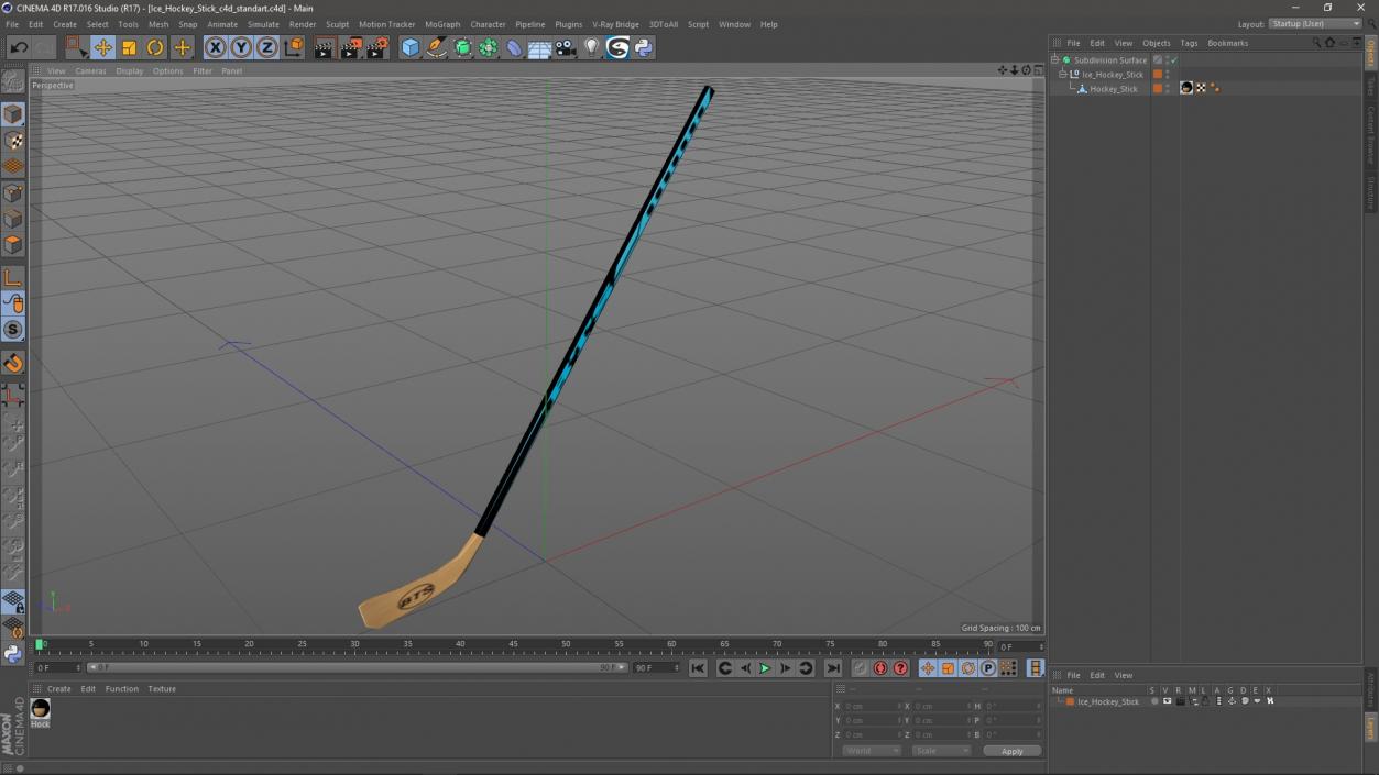 3D Ice Hockey Stick