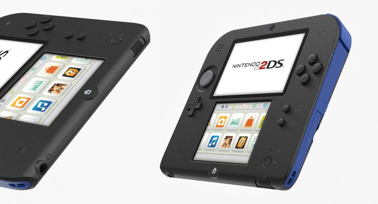 Nintendo 2DS Handheld Game Console 3D model