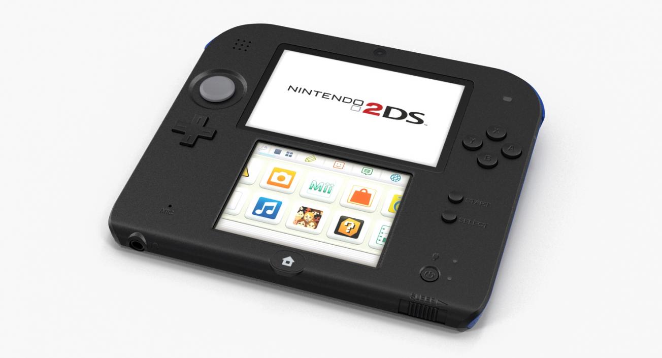 Nintendo 2DS Handheld Game Console 3D model