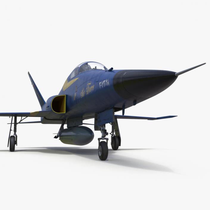 3D model HESA Saeqeh Iranian Combat Aircraft Blue