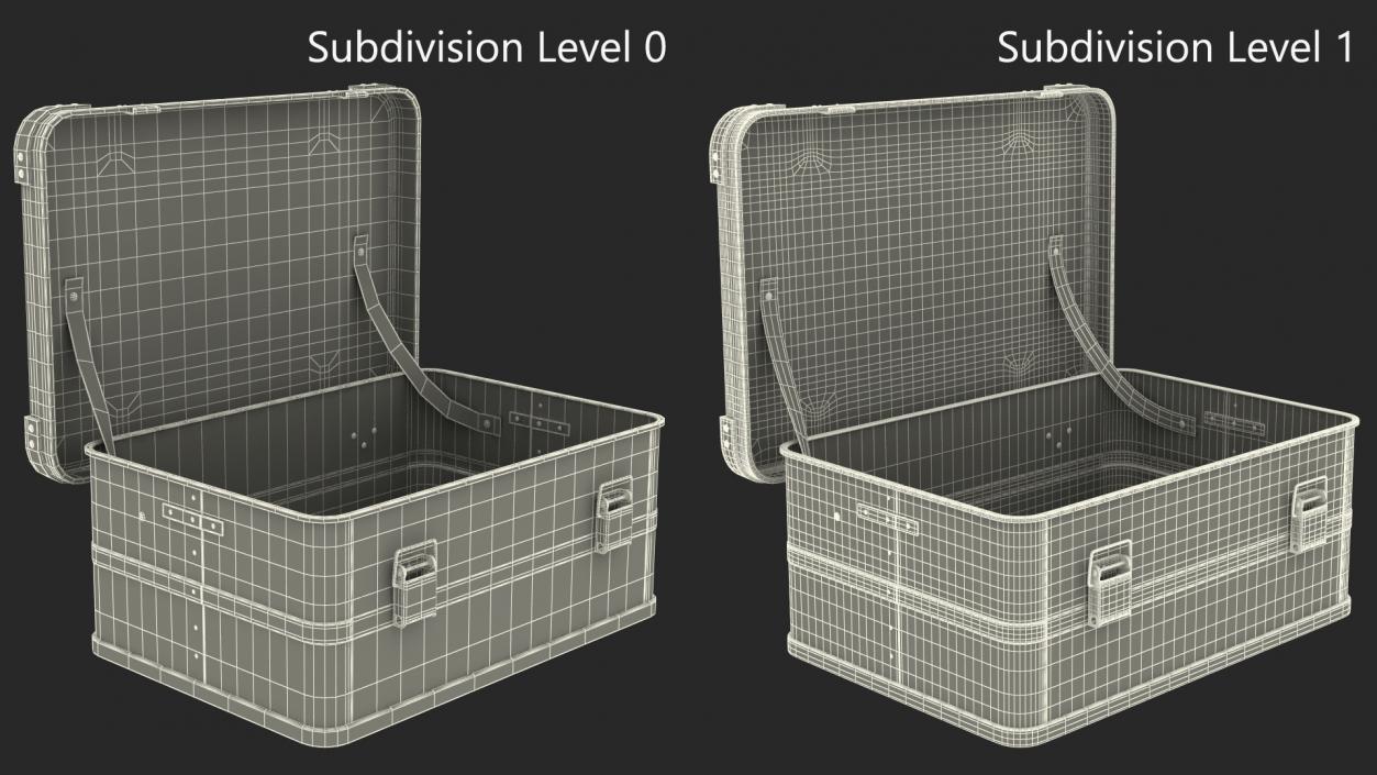 Aluminum Storage Box Swiss Link Small 3D