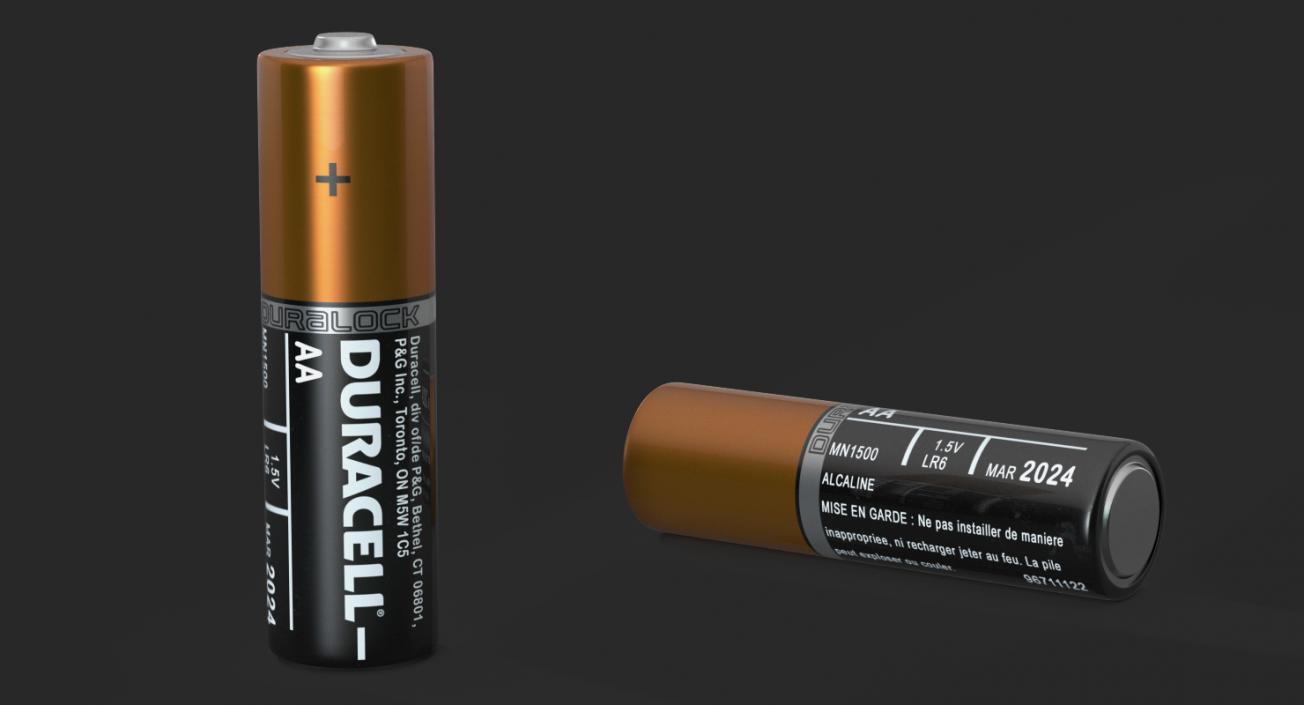 Duracell AA Battery 3D model