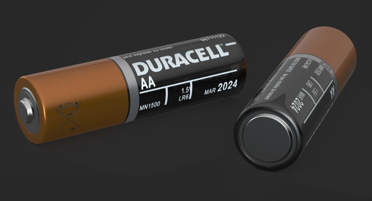 Duracell AA Battery 3D model