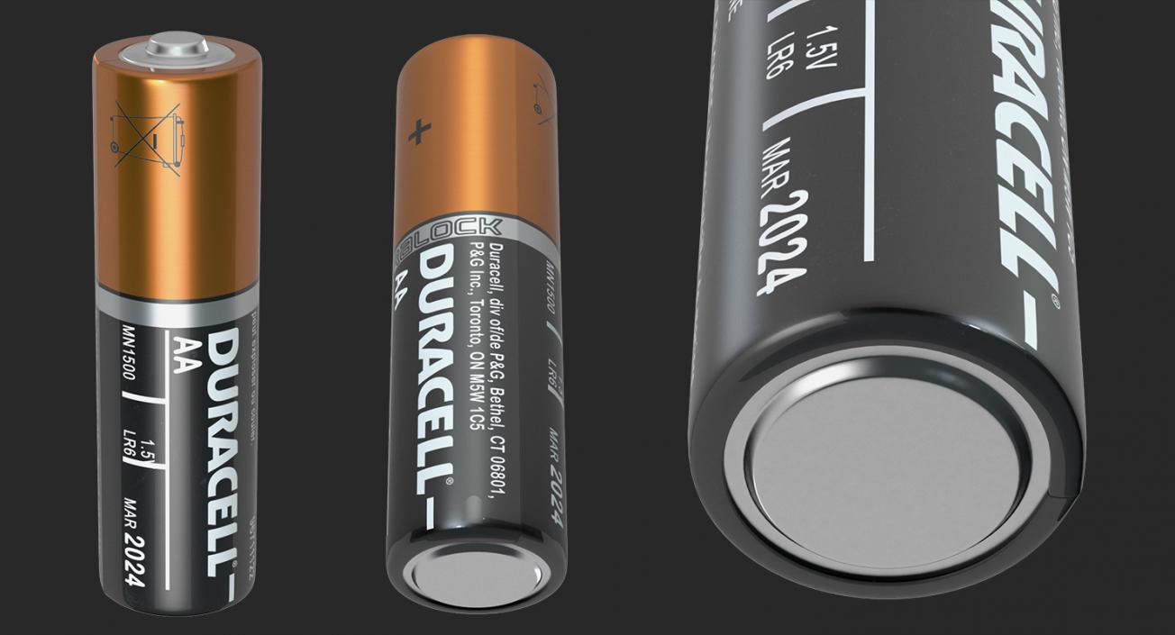 Duracell AA Battery 3D model