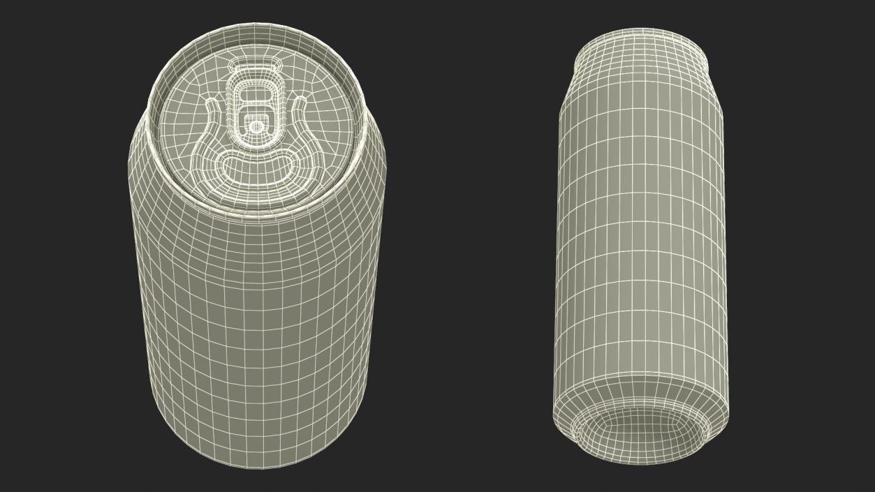 3D Beer Can Mockup 500ml