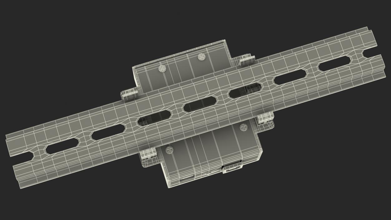 3D UNO Screw Terminal Block Din Rail model