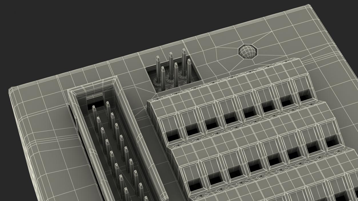 3D UNO Screw Terminal Block Din Rail model