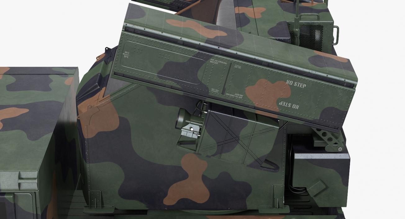 HMMWV M998 Equipped with Avenger Camo 3D