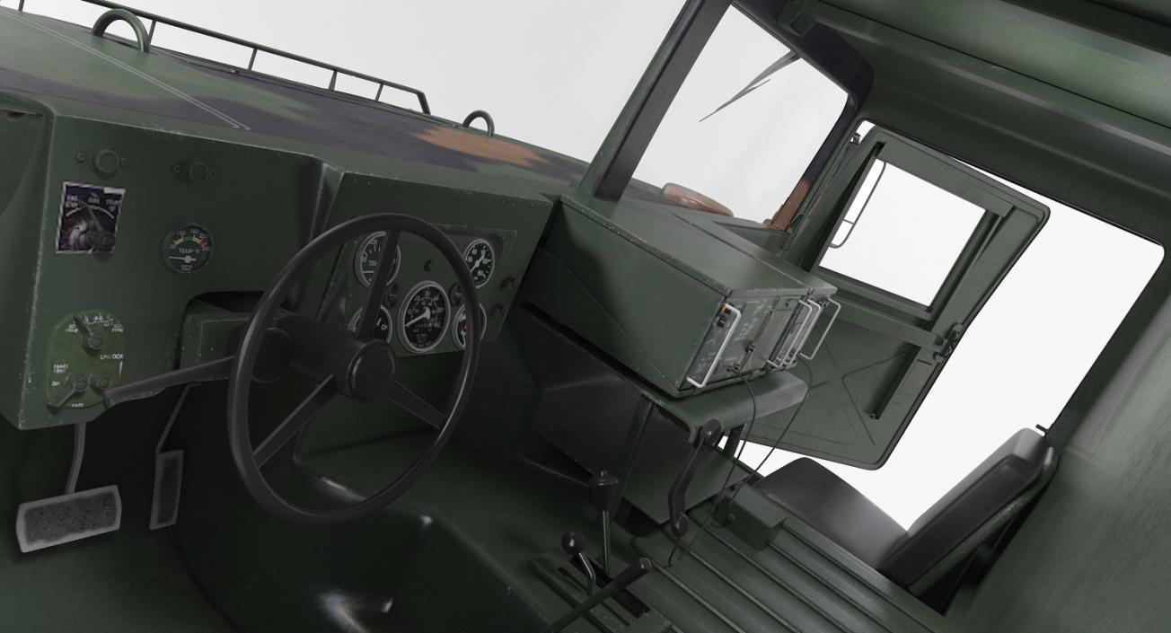 HMMWV M998 Equipped with Avenger Camo 3D