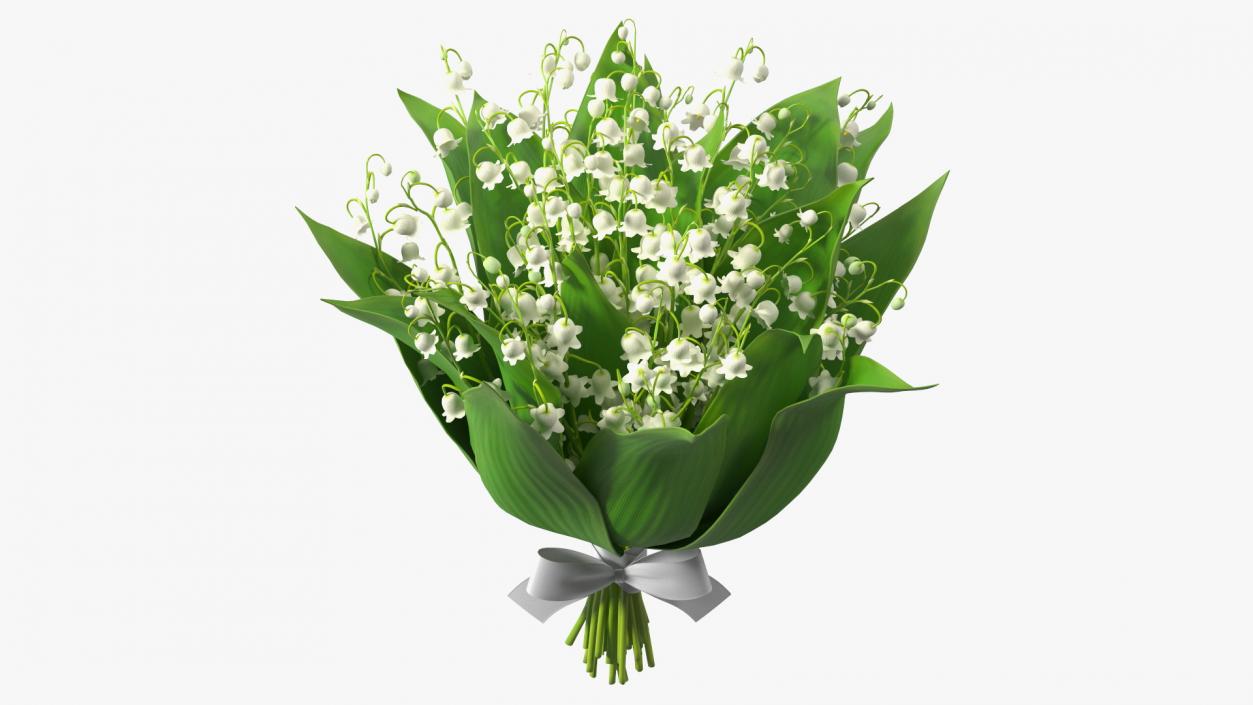 3D model Lily of the Valley Bouquet Big