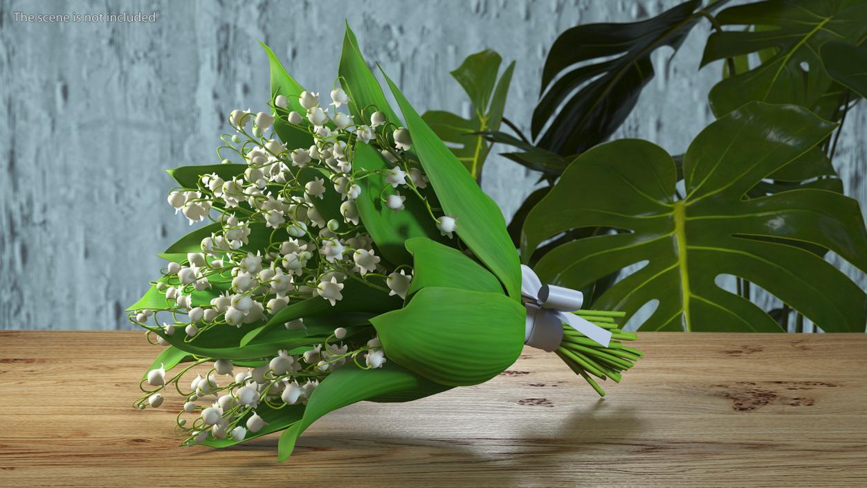 3D model Lily of the Valley Bouquet Big