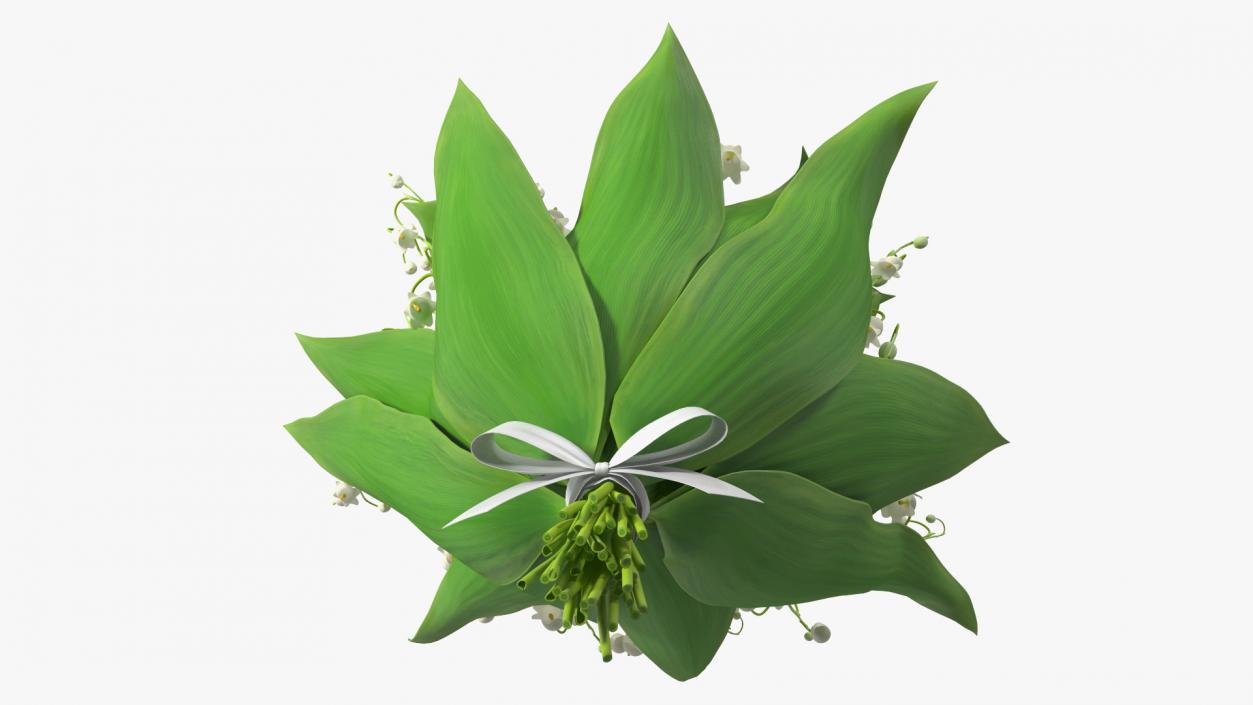 3D model Lily of the Valley Bouquet Big