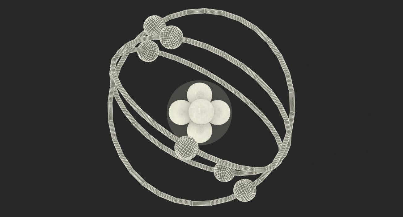 Abstract Atom Orbit 3D model