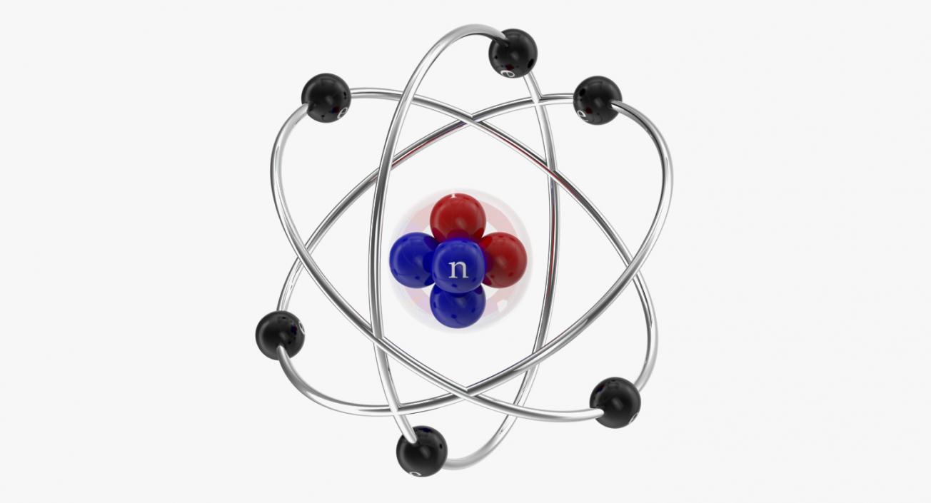 Abstract Atom Orbit 3D model