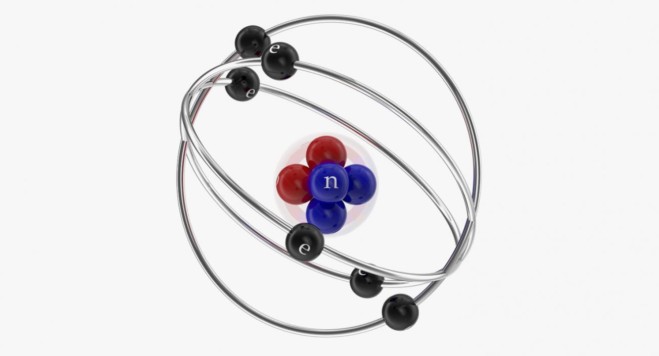 Abstract Atom Orbit 3D model