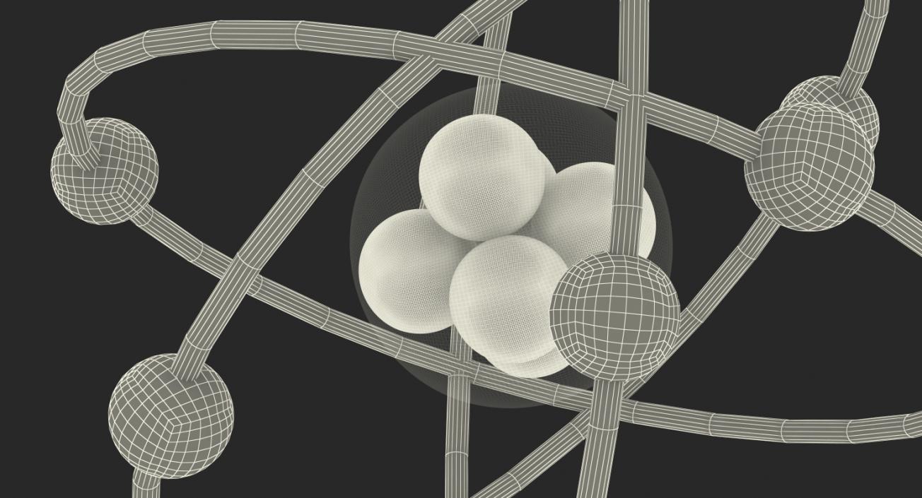 Abstract Atom Orbit 3D model