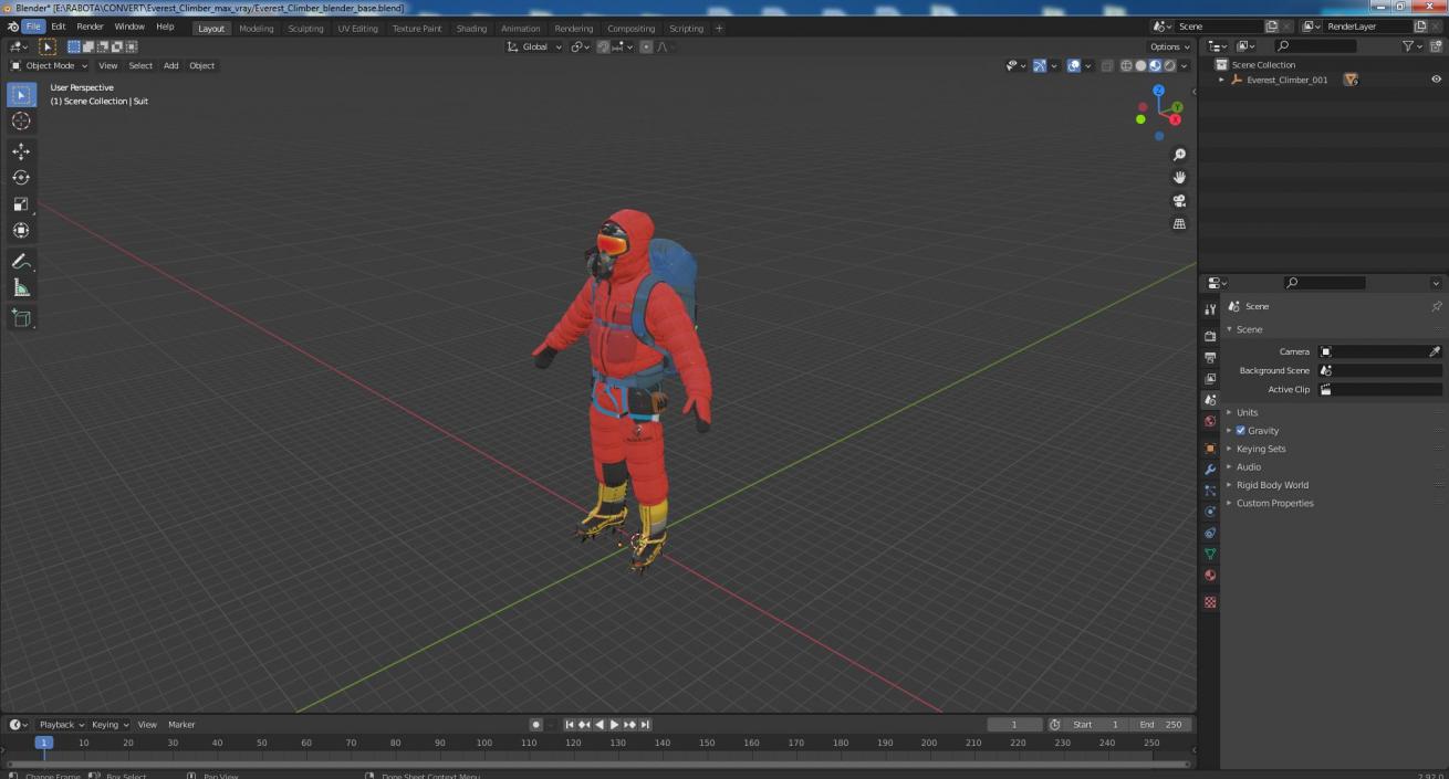 3D model Everest Climber