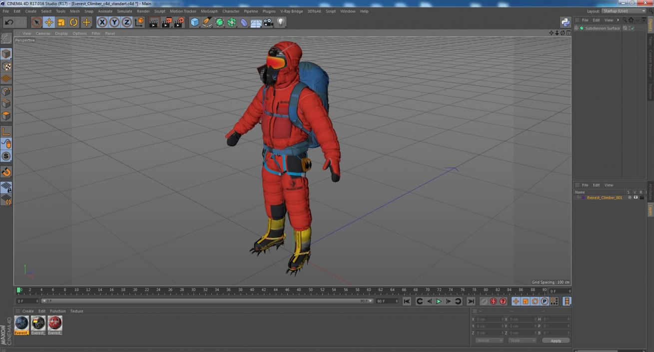 3D model Everest Climber