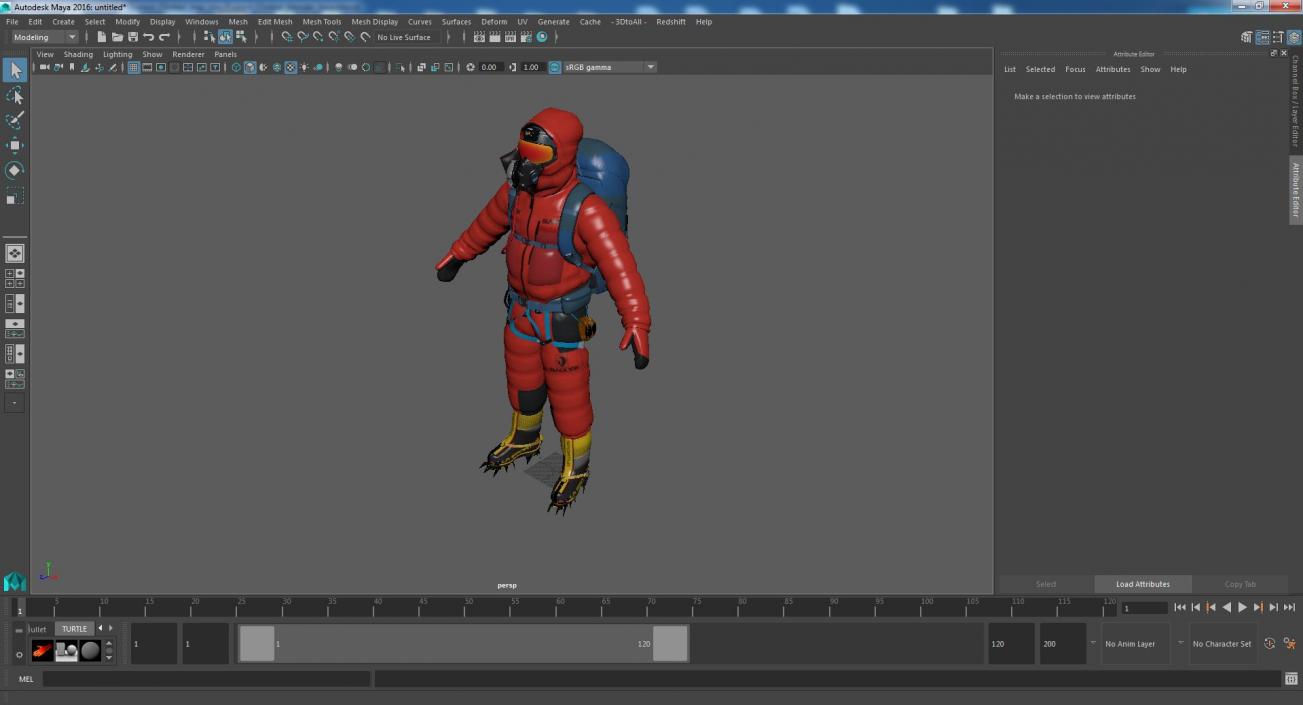 3D model Everest Climber