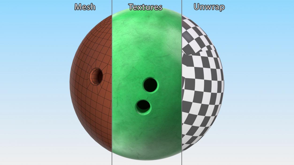 3D Training Bowling Ball