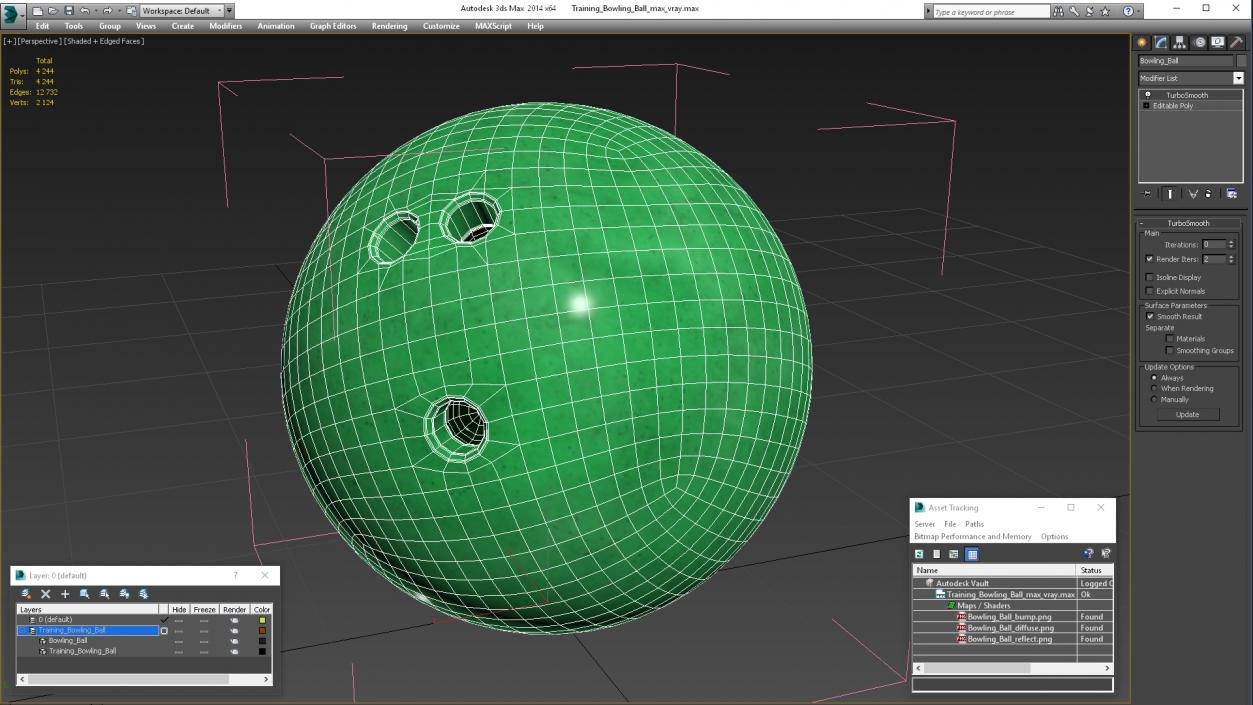 3D Training Bowling Ball