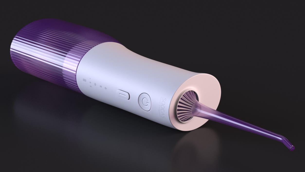 3D Teeth Cleaning Device Purple model