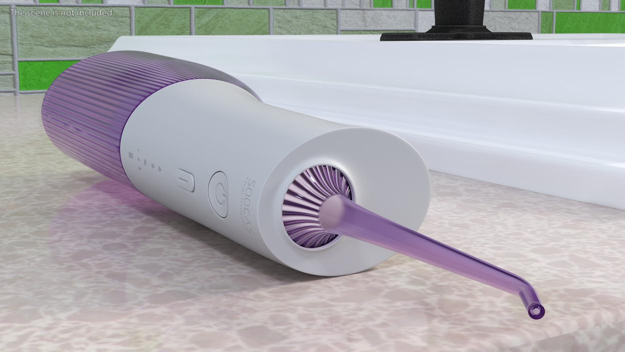 3D Teeth Cleaning Device Purple model