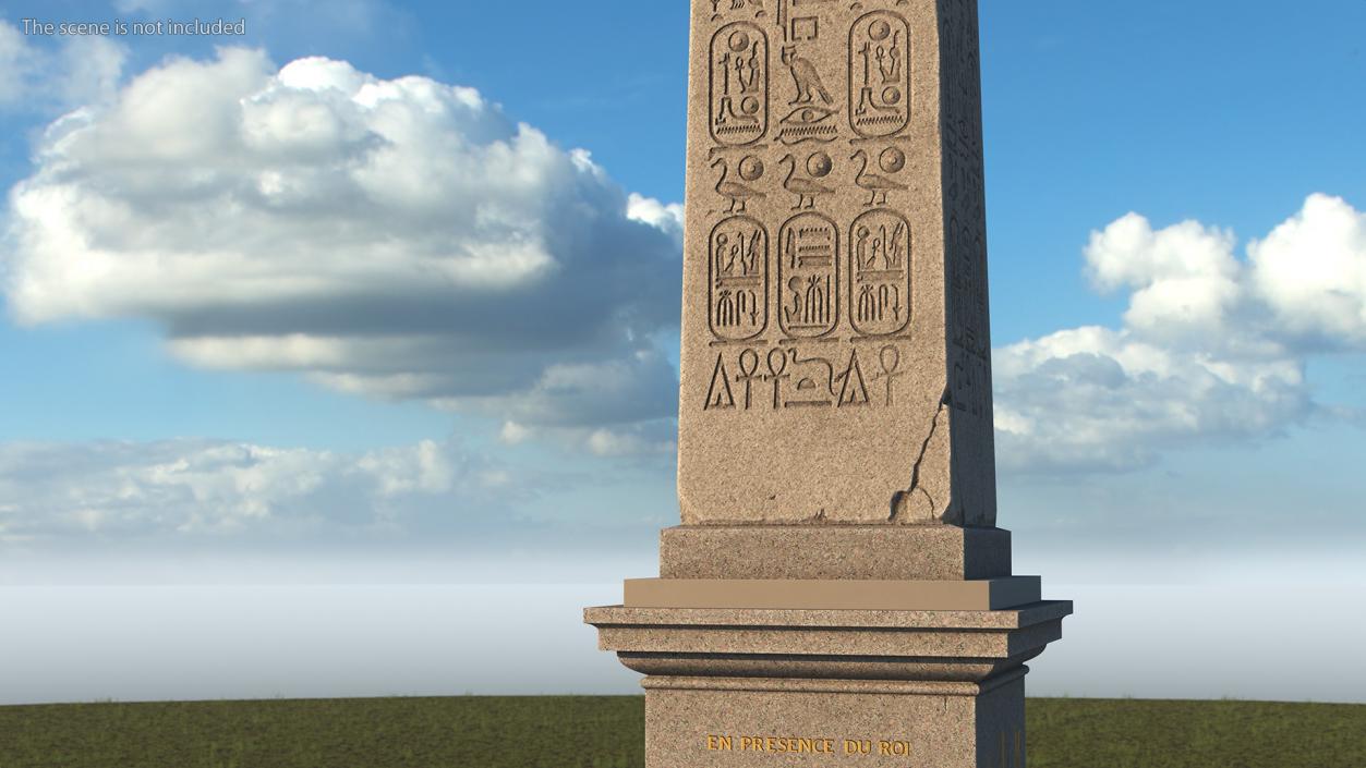 Luxor Obelisks Paris France 3D