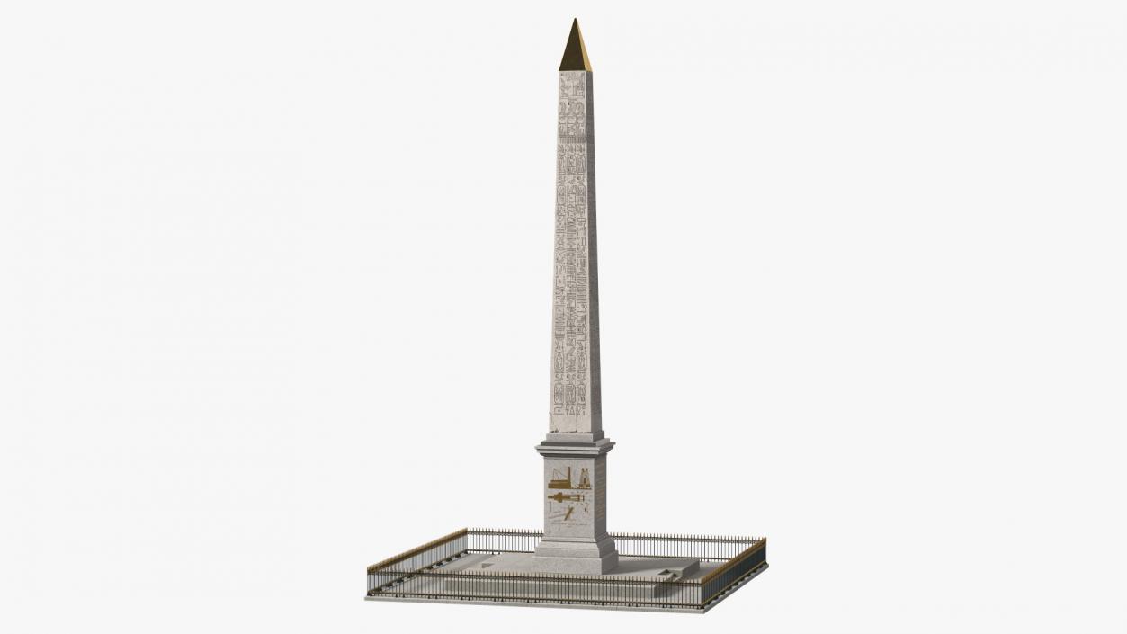 Luxor Obelisks Paris France 3D