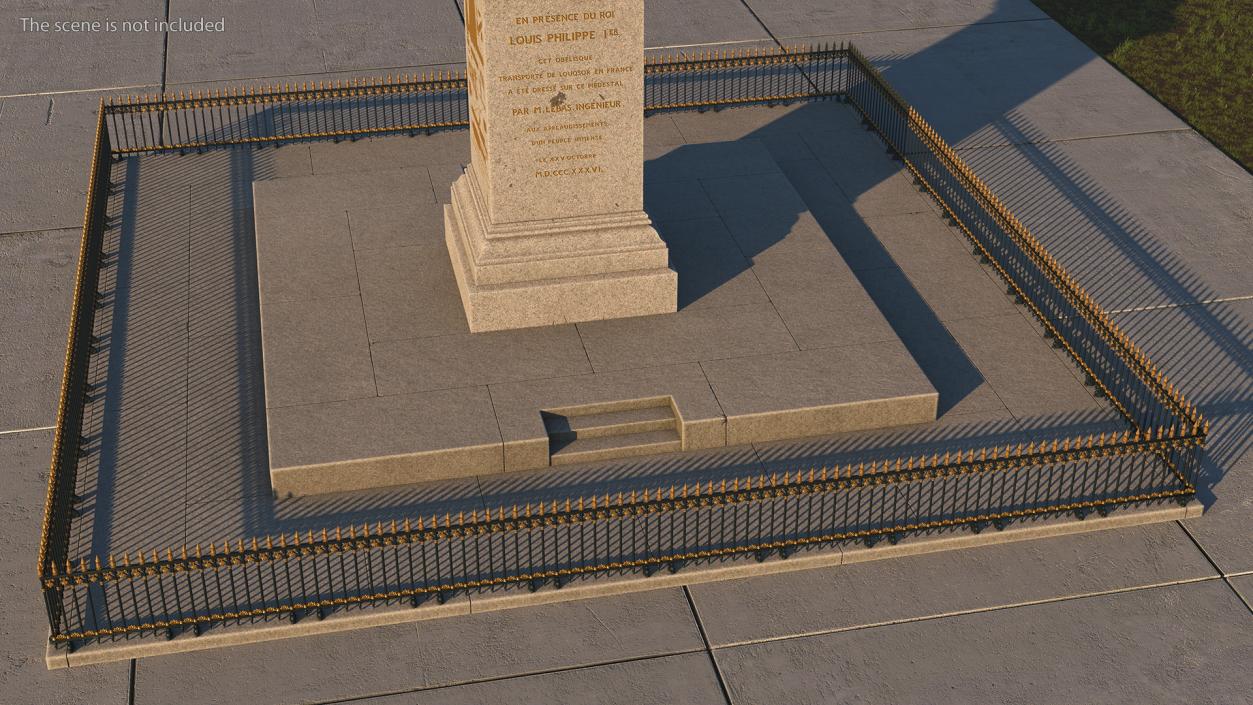 Luxor Obelisks Paris France 3D