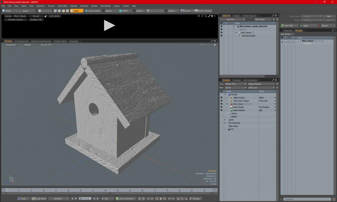 3D model Bird House