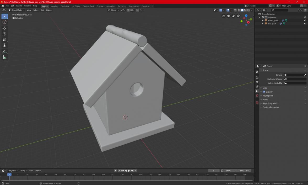 3D model Bird House