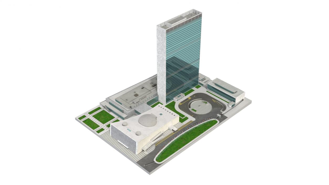 Headquarters of the United Nations 3D model