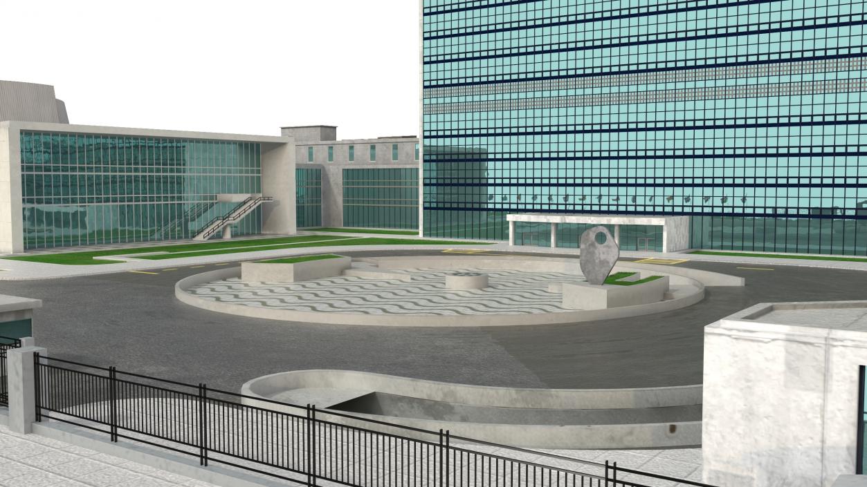 Headquarters of the United Nations 3D model