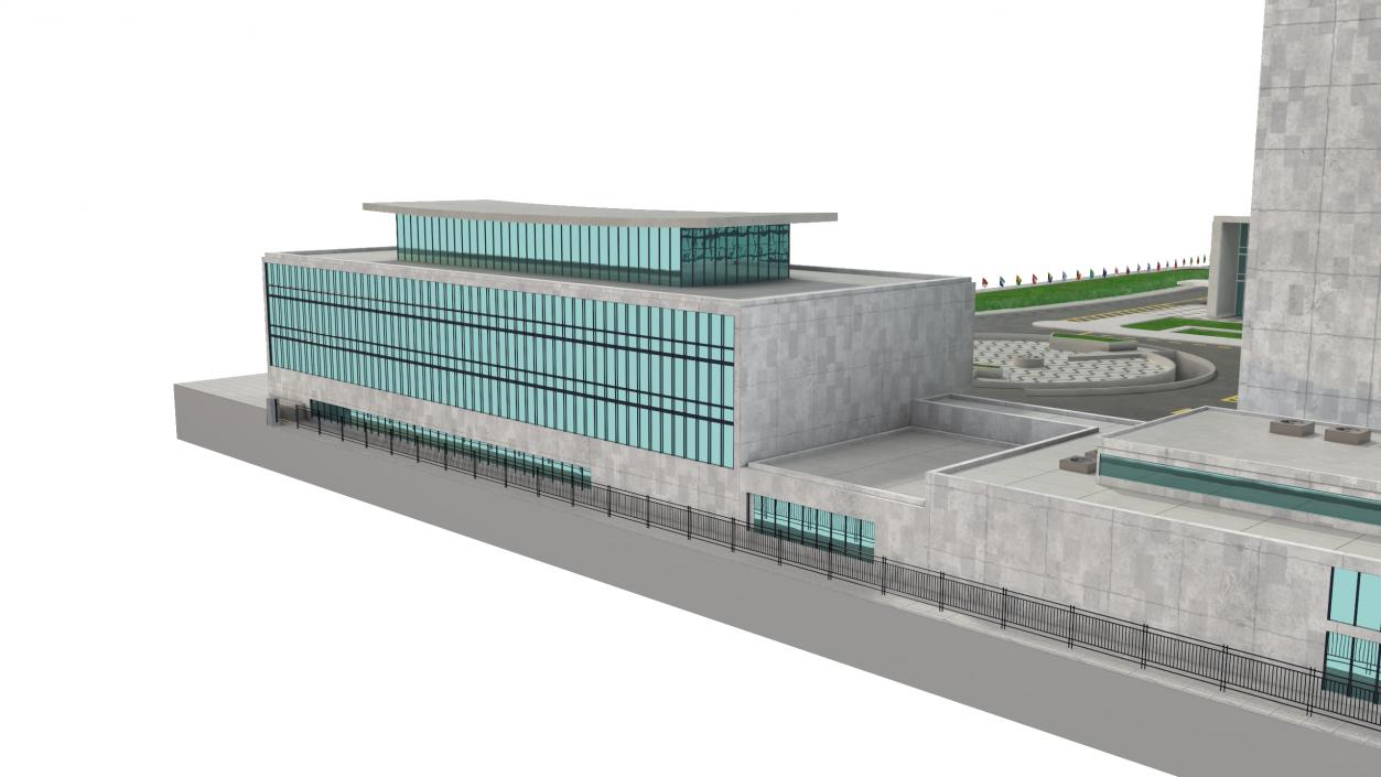 Headquarters of the United Nations 3D model